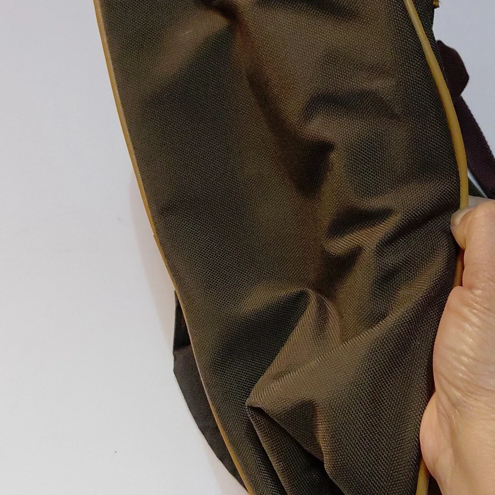 L.L. BEAN Vintage Canvas Travel Bag with Leather Trim